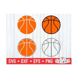 Basketball svg, Basketball svg, dxf, eps, Basketball, outlined, outlines Cricut cut file, contoured Silhouette, Digital Cut File