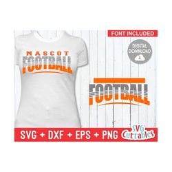 Football Cut File -  Football Template 0040 - svg - eps - dxf - Football Shirt Design - Silhouette - Cricut cut file, Digital download