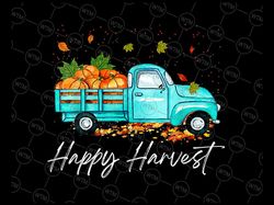Happy Harvest Png, Pumpkin Truck Png, Fall Png, Pumpkins Png, Vintage Truck Png, Autumn png Sublimation Digital Download