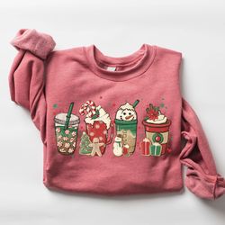Christmas Coffee Sweatshirt, Christmas Sweatshirt, Coffee Lover Christmas Gift, Holiday Sweater, Womens Holiday Shirt, W