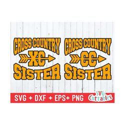 Cross Country svg, Cross Country Sister svg, dxf, eps, png, Cross Country Cut File, Silhouette, Cricut File, Digital Download