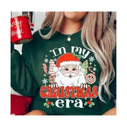 Retro Christmas Png, Vintage Christmas Png, Retro Santa png, In My Christmas Era png, Christmas Sublimation for Shirt Design, Digital File