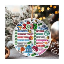 3D 2023 Annual Event Christmas Inflated Ornament PNG, Funny Christmas Tree Hanging Ornament Puffy File,Puff Ornament Sublimation