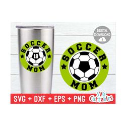 Soccer Mom SVG, Soccer Mom dxf, Soccer Cut File, Soccer Ball, Soccer Monogram Frame, Silhouette, Cricut Cut File,  Digital Cut File