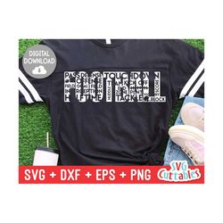 Football Word Art svg - Football Cut File - svg - dxf - eps - png - Football Cut File - Brush Stroke - Silhouette - Cricut - Digital File