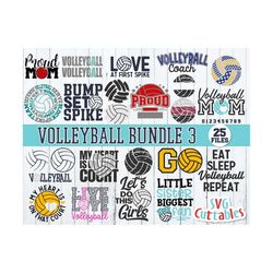 volleyball bundle 3 svg - volleyball svg - volleyball cut file - svg - eps - dxf - png - svg bundle - silhouette - cricut - digital download