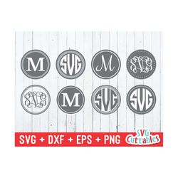 Monogram Frames svg - dxf - eps - png - Silhouette -  Frame png - Cricut Cut File - Digital Download