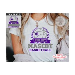Basketball SVG - Basketball Template 0033 - svg - eps - dxf - Basketball Team svg - Silhouette - Cricut Cut File - svg Files - Digital File