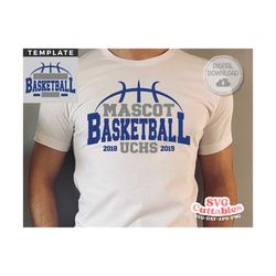 Basketball SVG - Basketball Template 0025 - svg - eps - dxf - Basketball Team svg - Silhouette - Cricut Cut File - svg Files - Digital File
