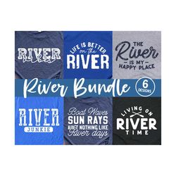 River svg Bundle - River Cut File  - svg - dxf - eps - png - River Sublimation File - Silhouette - Cricut - Digital File