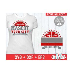 Basketball SVG - Basketball Template 0015 - svg - eps - dxf - Basketball Team svg - Silhouette - Cricut Cut File - svg Files - Digital File