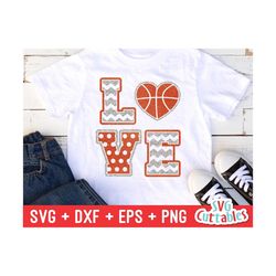 basketball svg, love baskeball svg, basketball heart svg, basketball team svg, dxf, eps, silhouette, cricut cut file, digital download