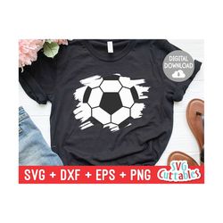 Soccer Paint Stroke svg - Soccer Cut File - svg - eps - dxf - png - Soccer svg - Silhouette - Cricut - Digital Download
