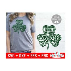 St. Patrick's Day Word Art svg - Shamrock - Clover - Cut File - svg - dxf - eps - Silhouette - Cricut Cut File - Digital File