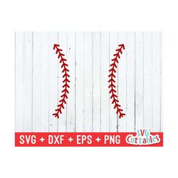 baseball stitches svg - baseball stitches cut file - baseball svg - eps - dxf - png - silhouette - cricut - digital download
