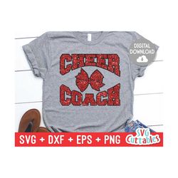 Cheer Coach svg | svg,  dxf, eps, png | Cheer Shirt SVG | Silhouette |  Cricut Cut File | Digital Download