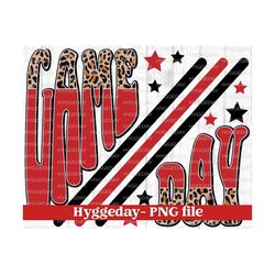 Game Day PNG, Sublimation Download, team colors, game day, football, fall, autumn, vintage, retro, school spirit