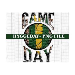 Game Day PNG, Sublimation Download, team colors, game day, volleyball, fall, autumn, vintage, retro, school spirit