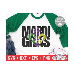 Mardi Gras svg - Mardi Gras Cut File - svg - eps - dxf - png - Fleur De Lis svg - Silhouette - Cricut - Digital Download