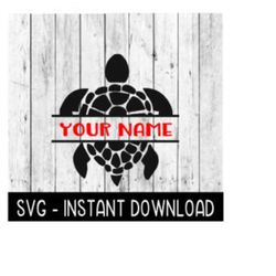 Turtle Frame SVG, Beach Summer SVG, SVG Files Instant Download, Cricut Cut Files, Silhouette Cut Files, Download, Print