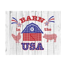Barn in the USA Svg DXF PNG, 4th of July, america, country, patriotic, cricut, sublimate, silhouette,