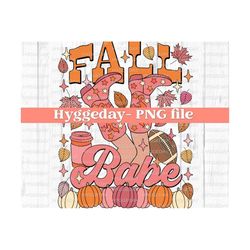 Fall babe PNG, Digital Download, Sublimation, Sublimate, Fall, autumn, retro, western, country, cowboy boots, cowgirl, pumpkin, football,