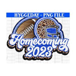 Glitter Homecoming 2023 PNG, DIGITAL Download, Sublimate, sublimation, team spirit, game day, royal blue, leopard, cheetah, graphics,