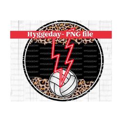 Blank School Spirit PNG, Sublimation Download, team colors, game day, red, volleyball, fall, autumn, cheetah, leopard, neon lightning bolt