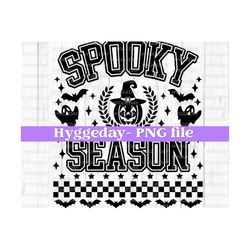 Spooky Season PNG, Digital Download, Sublimation, Sublimate, halloween, pumpkin, fall, autumn, preppy, university, ONE COLOR