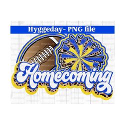 Glitter Homecoming PNG, Sublimate Download, team spirit, game day, royal blue, leopard, cheetah, graphics,