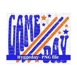 Game Day PNG, Sublimation Download, team colors, game day, football, fall, autumn, vintage, retro, school spirit,