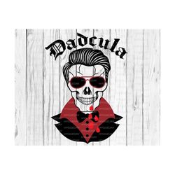 Dadcula Svg Dxf Png, Cut file, Halloween, vampire, skull, halloween dad, sunglasses, Files for: silhouette, cricut, sublimate