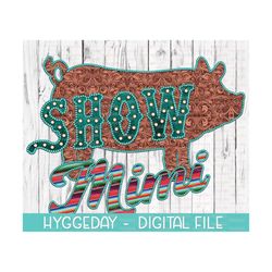 Show Png, Sublimate Download, cow, stock animal, farm animal, embossed, aztec, western, country, turquoise, cheetah, leopard,