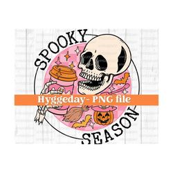 Spooky Season PNG, Digital Download, Sublimation, Sublimate, Halloween, skull, skellie, skeleton, witch, coffee, caffeine, pumpkin, checker