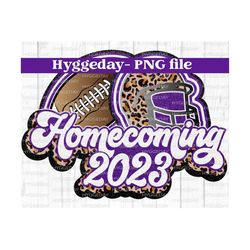 Glitter Homecoming 2023 PNG, DIGITAL Download, Sublimate, sublimation, team spirit, game day, purple, leopard, cheetah, graphics,
