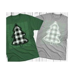 Plaid Christmas Tree Svg Dxf PNG, Doodle, buffalo plaid, hand drawn, scribble, cut files, file for: Cricut, Silhouette, Sublimate