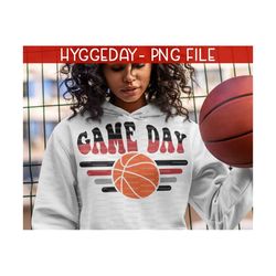 Game Day Basketball SVG DXF PNG, school, team spirit, retro, Files for: Cricut, Sublimate, Silhouette,