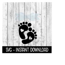 baby feet svg, baby feet heart, expecting, baby shower svg files, instant download, cricut cut files, silhouette cut files, download, print
