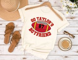Go Taylor's Boyfriend Sweatshirt, Travis Kelce Sweatshirt, Game Day Sweater, Funny Football Sweatshirt, Football Fan Gif