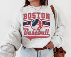 Vintage Boston Red So EST 1901 Sweatshirt T-Shirt, Boston Red So Crewneck Sweatshirt, Boston Baseball Shirt, Retro Red S