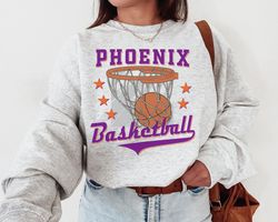 Vintage Phoenix Basketball Sweatshirt T-Shirt, Phoenix Sun, Phoenix Basketball Crewneck, Suns TShirt, Phoenix Fan Shirt,