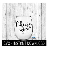 Cheers SVG, Funny Wine SVG Files, Instant Download, Cricut Cut Files, Silhouette Cut Files, Download, Print