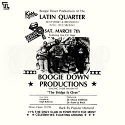 Live Hip Hop at the Latin Quarter Concert Flyer 1987 Music PNG