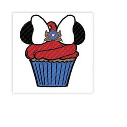 Cruse, Minnie, Mouse, Cupcake, Birthday, Icon, Head, Ears, Digital, Download, TShirt, Cut File, SVG, Iron on, Transfer