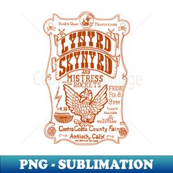 Lynyrd Skynyrd 1974 - Vintage Sublimation PNG Download - Stunning Sublimation Graphics