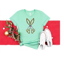 Girls Easter Shirt - Easter Bunny Shirt - Personalized Easter Shirt - Leopard Bunny - Leopard Easter Shirt for Kids