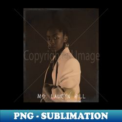 Vintage Lauryn Hill - Elegant Sublimation PNG Download - Unleash Your Creativity