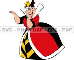 King of Hearts Svg, Queen of Hearts Png, Red Queen Svg, Cartoon Customs SVG, EPS, PNG, DXF 33