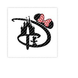 D, Castle, Bow, Minnie, Mouse, Head, Icon, Ears, Logo, Digital, Download, TShirt, Cut File, SVG, Iron on, Transfer
