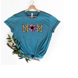 Leopard Shirt, Sunflower Shirt, Shirt For Mama, Mothers Day Shirt, Mothers Day Gift, Mama Gift, Mama Shirt, Mommy Shirt,